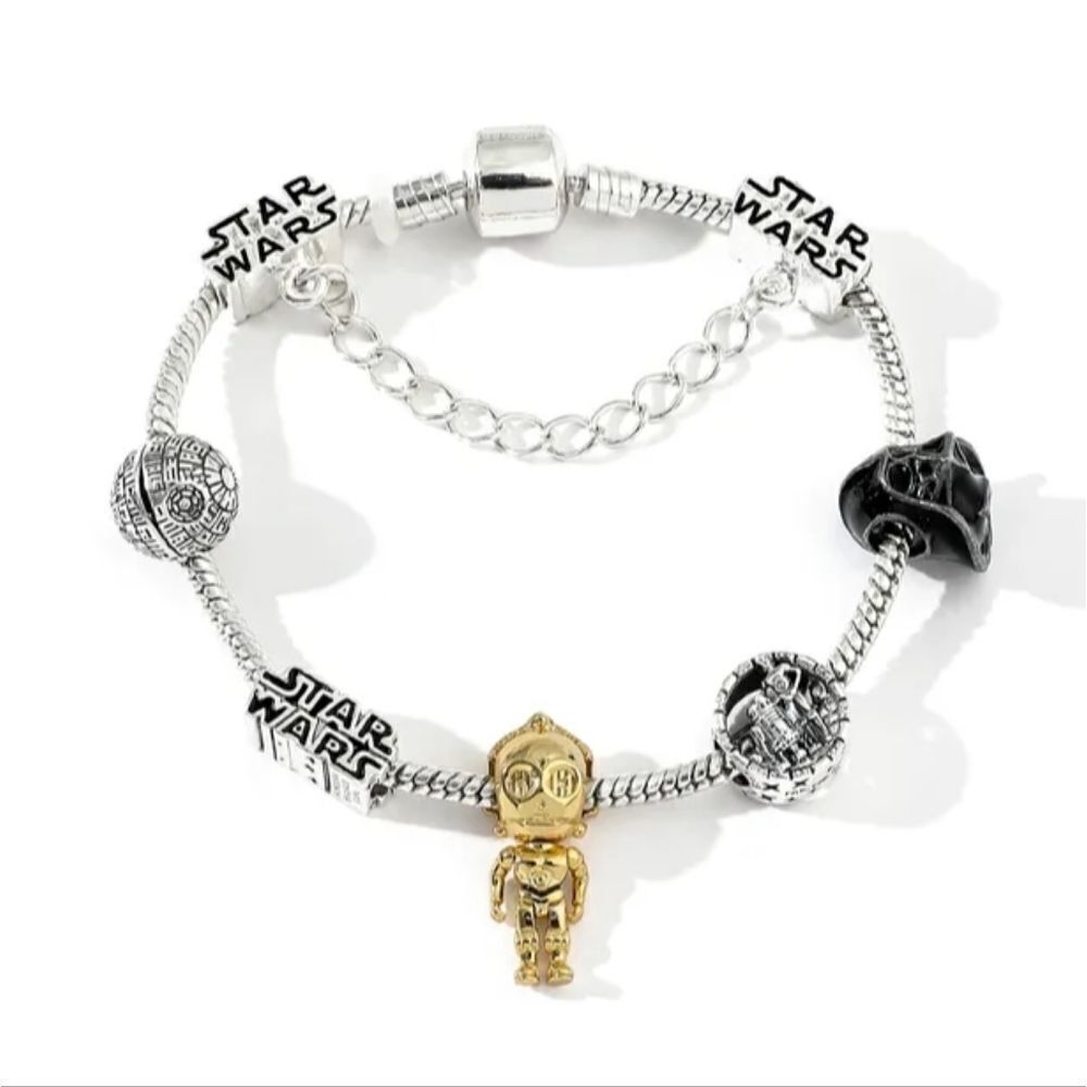 Star Wars Silver Charm Bracelet